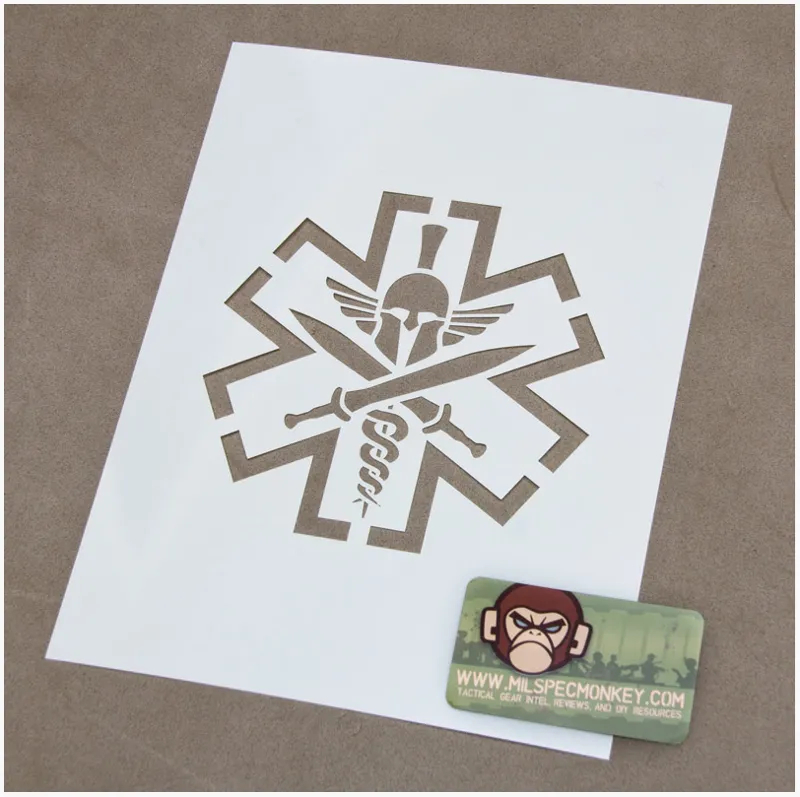 Mil-Spec Monkey Spray Schablone Medic Sparta