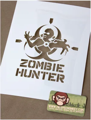 Spray Schablone Zombie Hunter - Mil-Spec Monkey