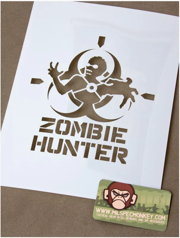 Mil-Spec Monkey Spray Schablone Zombie Hunter