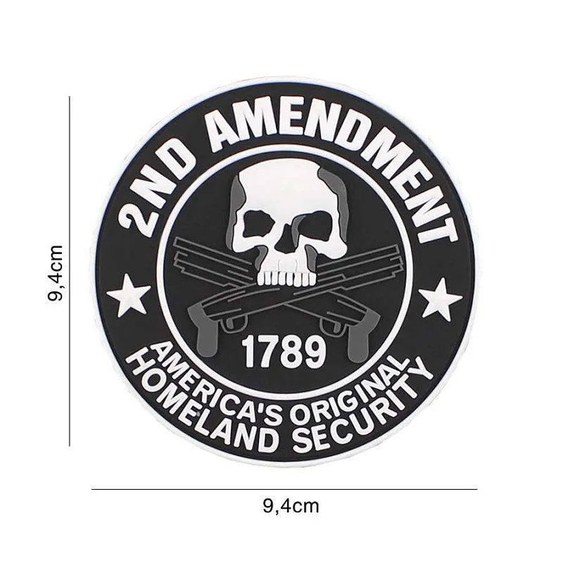 Van Os Imports Patch 3D PVC 2ND Amendment Homeland Security