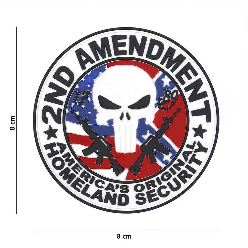 Van Os Imports Patch 3D PVC 2ND Amendment Punisher
