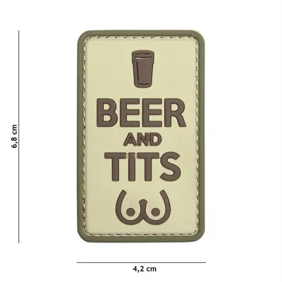 Patch 3D PVC Beer and Tits - Van Os Imports