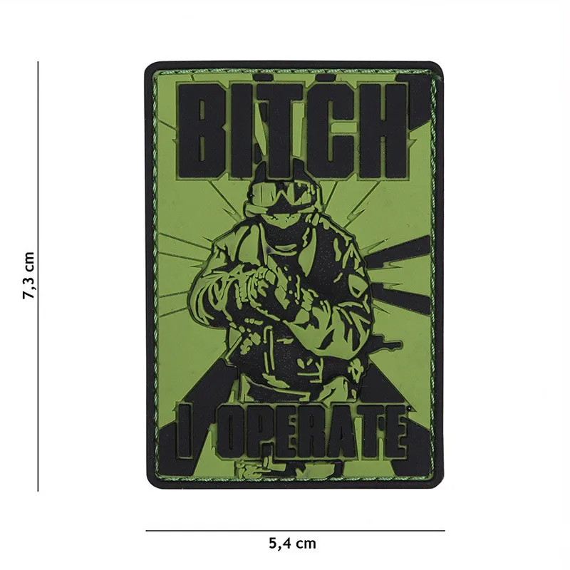 Van Os Imports Patch 3D PVC Bitch Grün