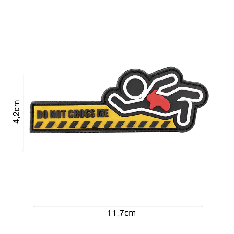 Van Os Imports Patch 3D PVC Do Not Cross Me Double