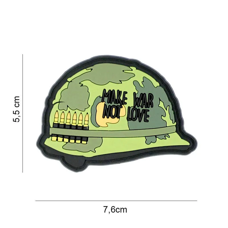 Van Os Imports Patch 3D PVC Make War Not Love