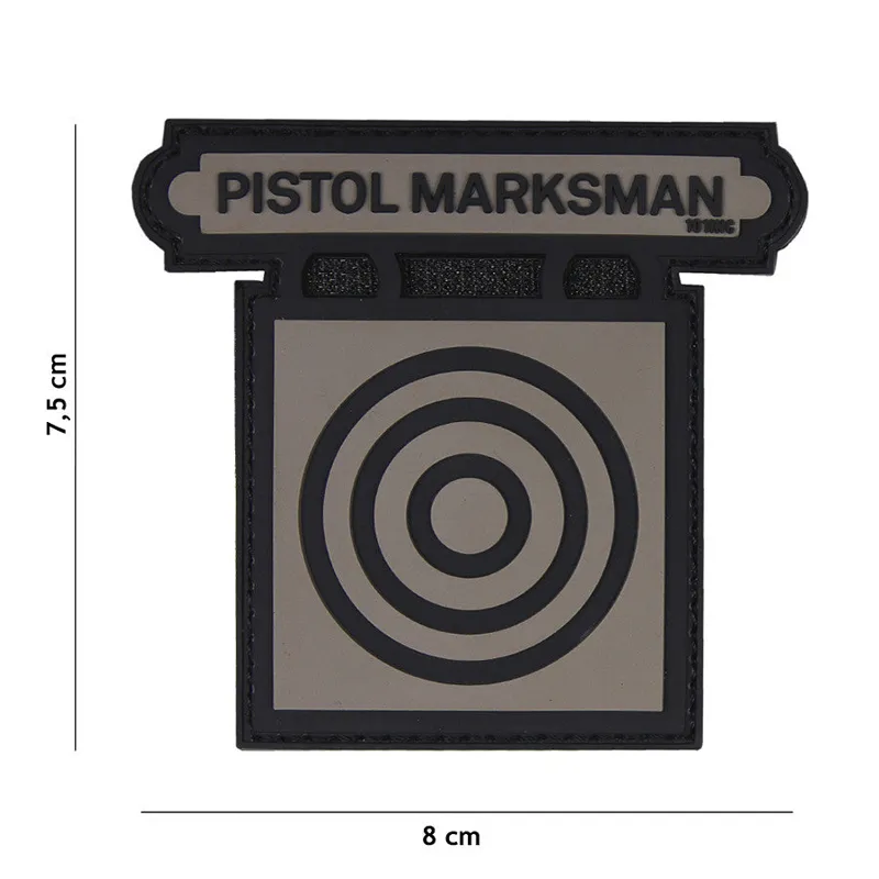 Van Os Imports Patch 3D PVC Pistol Marksman Grau