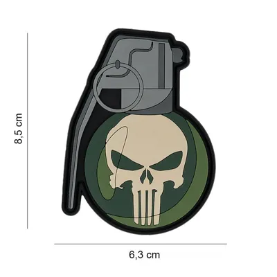 Patch 3D PVC Punisher Granate - Van Os Imports