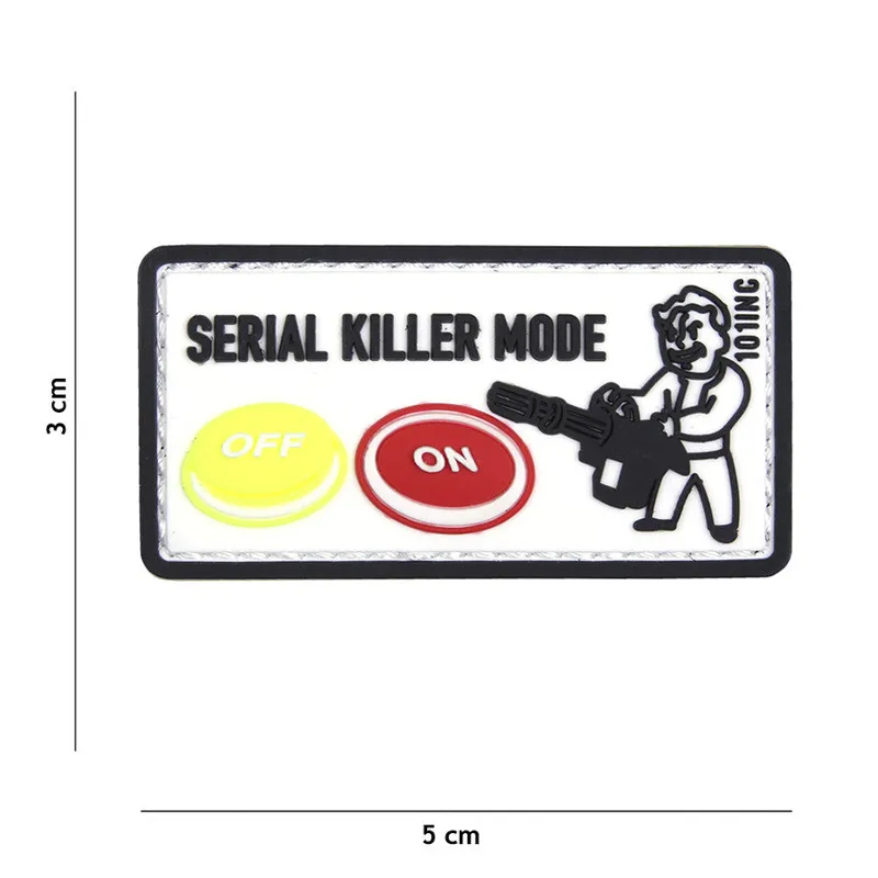 Van Os Imports Patch 3D PVC Serial Killer Weiß