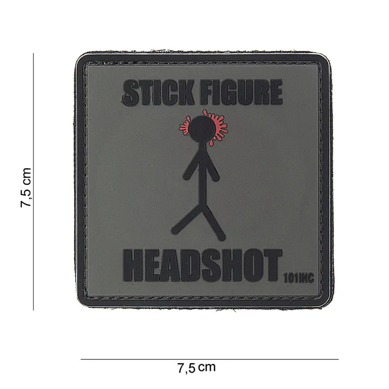 Van Os Imports Patch 3D PVC Stick Figure Headshot