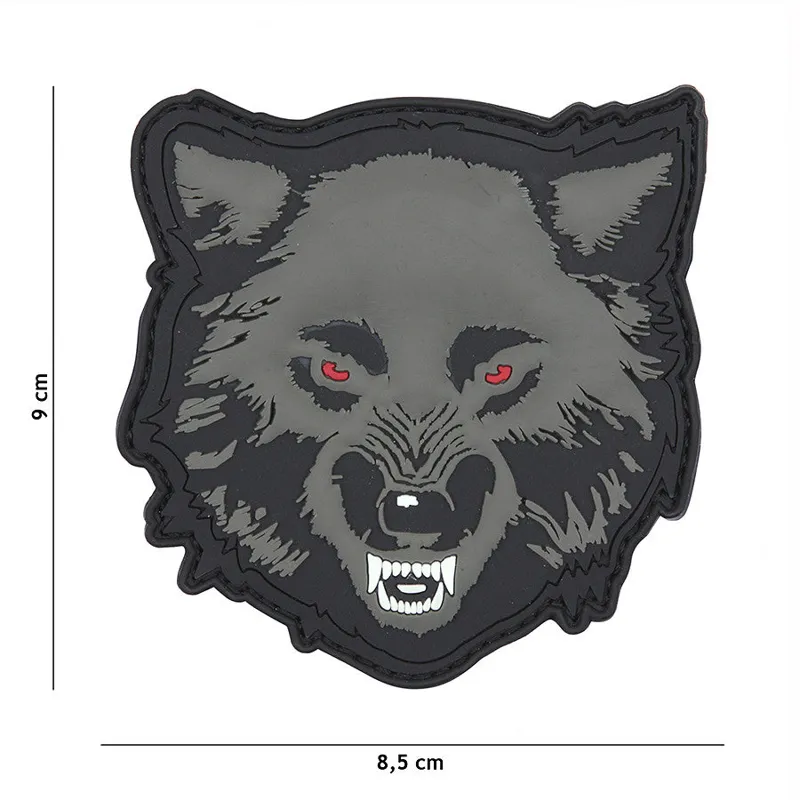 Van Os Imports Patch 3D PVC Wolf Grau