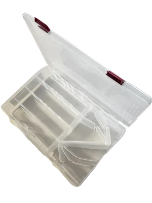 Deep Storage Box with Adjustable Dividers Clear - Plano
