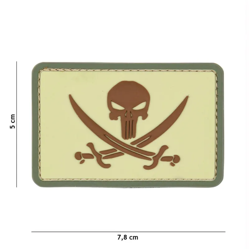 Van Os Imports PVC Punisher Pirate Patch