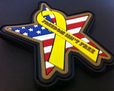 PW Freedom Isnt Free 3D PVC Patch - patch-werk