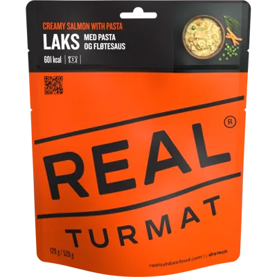 On the Go Turmat Creamy Salmon with Pasta - Outdoor Fertiggericht - Real Turmat