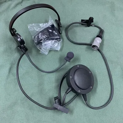 Thales PRC Radio Tactical Headset Mit U-229 Stecker Und PTT Mbitr - US Military | Surplus