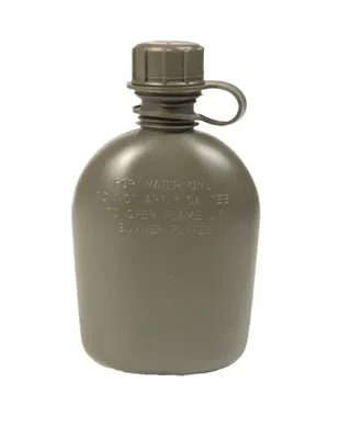 US Feldflasche 1 Liter, Surplus (Mit Anschluss Für ABC Maske) - US Military | Surplus