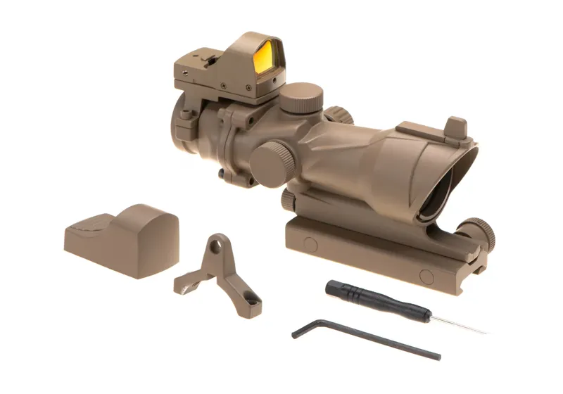 Aim-O 4X32IR Combo Combat Scope · Tan / FDE