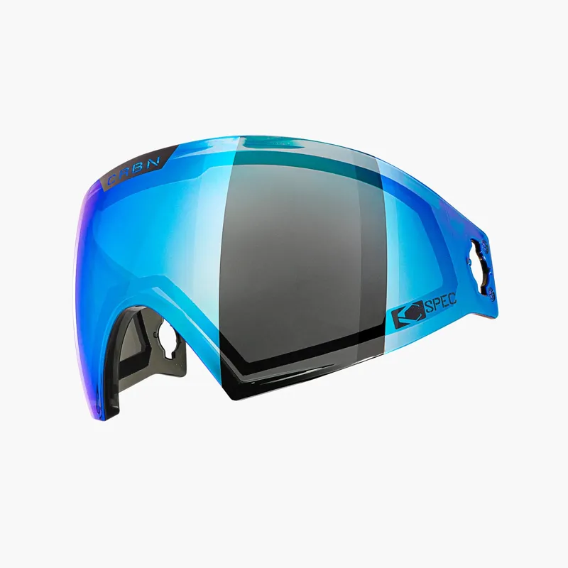 Carbone Paintball Cyan Mirror · Gris