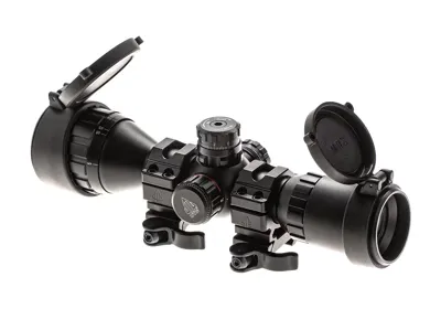 3-9x32 1" BugBuster Scope AO RGB Mil-Dot with QD Rings - Leapers