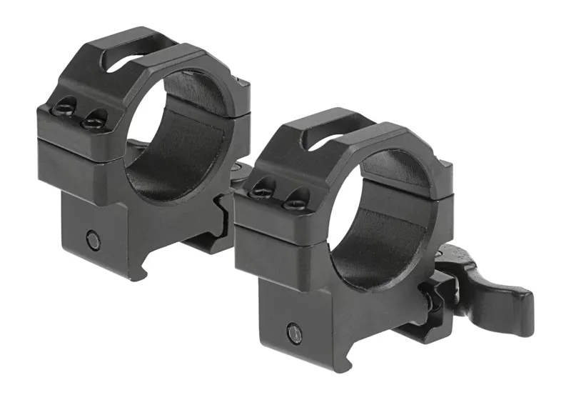Leapers 30mm QD CNC Mount Rings Low