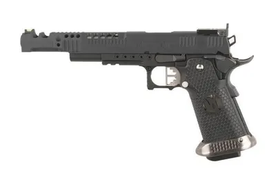 HX2402.38 SuperComp GBB-Kilpailupistooli, Täysmetallinen – Musta/Hopea - AW Custom
