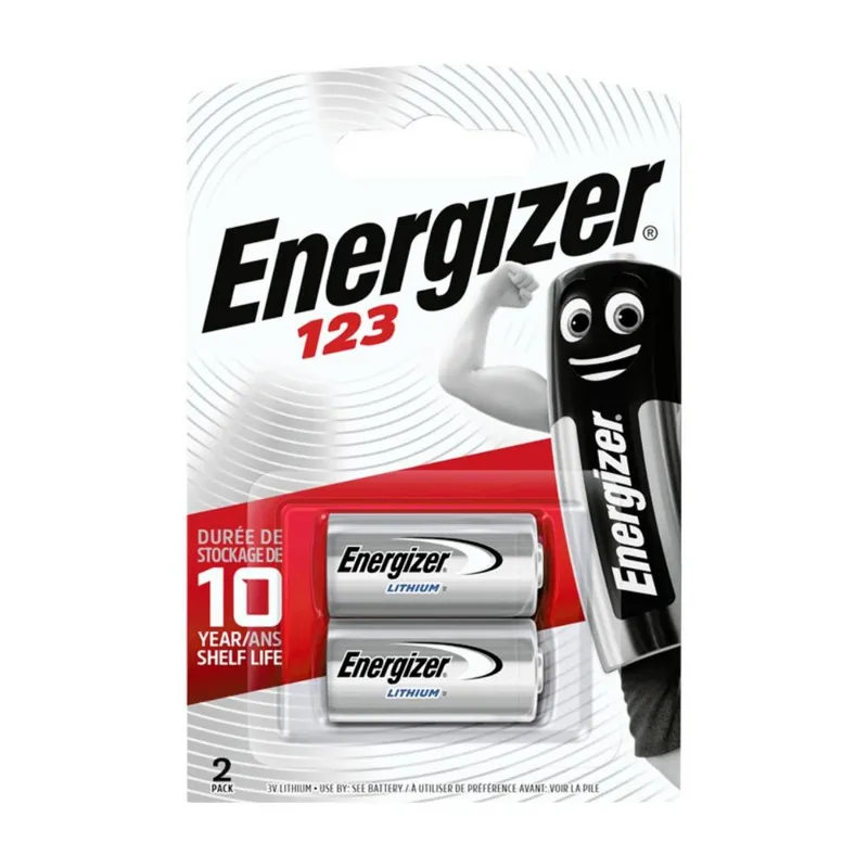 Energizer Kameraparisto CR123A, 2KPL