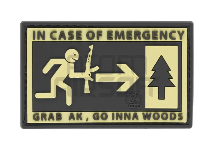 JTG "Emergency" PVC Velcromerkki