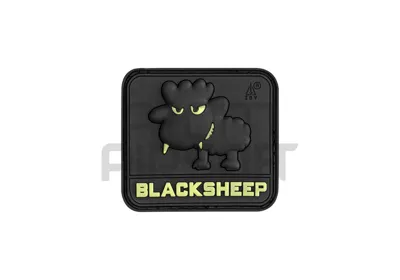 "Little Sheep" PVC Velcromerkki - Pimeässä Hohtava - JTG
