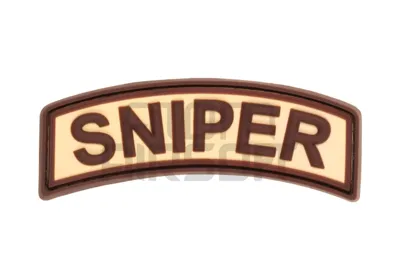 "Sniper Tab" PVC Velcromerkki – Hiekka - JTG