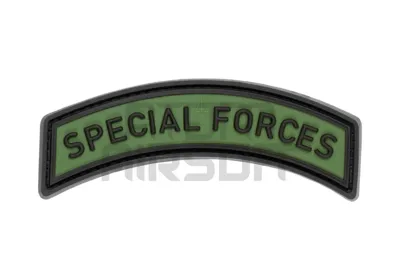 "Special Forces Tab" PVC Velcromerkki – Forest - JTG