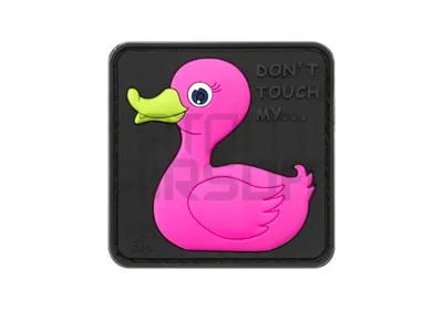 "Tactical Rubber Duck" PVC Velcromerkki - Vaaleanpunainen - JTG