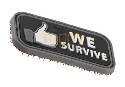 "WE Survive" PVC Velcromerkki - JTG