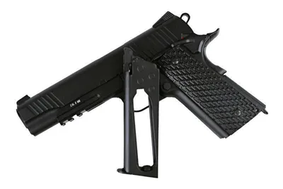 M1911 TAC CO2 GBB-Pistooli, Täysmetallinen - Musta - GF CORP SPÓŁKA Z OGRANICZONĄ ODPOWIEDZIALNOŚCIĄ SPÓŁKA KOMANDYTOWA