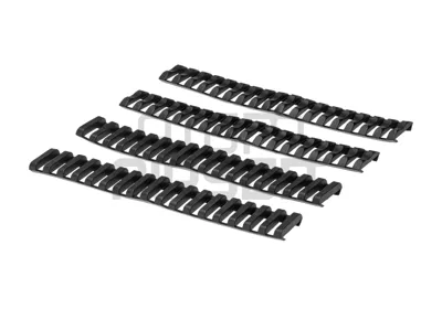 Ladder Rail Cover, Kumiset Kiskopanssarit, 18 Pykälää - Musta - MP Airsoft