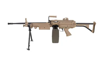 FN Herstal M249 MK1 CORE Konekivääri - Hiekka - GF CORP SPÓŁKA Z OGRANICZONĄ ODPOWIEDZIALNOŚCIĄ SPÓŁKA KOMANDYTOWA
