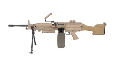 FN Herstal M249 MK2 CORE Konekivääri - Hiekka - GF CORP SPÓŁKA Z OGRANICZONĄ ODPOWIEDZIALNOŚCIĄ SPÓŁKA KOMANDYTOWA