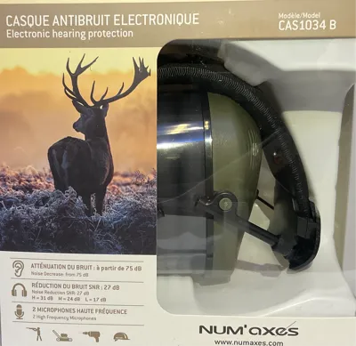 Casque Antibruit Électronique - Armurerie des 3 Frontières, vente en ligne et en magasin