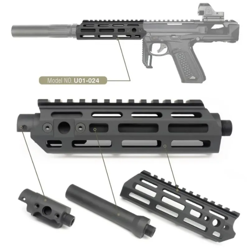 Action Army AAP01 SMG Handguard · Negro