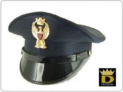 Berretto Tesa Ordinanza Polizia Di Stato PS con Fregio - Diadema - Ex. Art 28 T.U.L.P.S