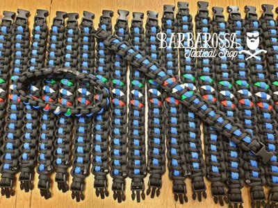 Bracciale Paracord Thin Line + ITA - Thin Blue Line Italy