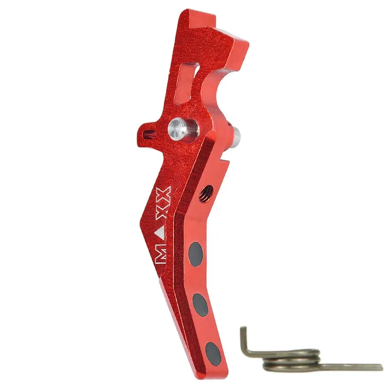 Maxx Model CNC Aluminum Advanced Trigger (Style B) · Rojo