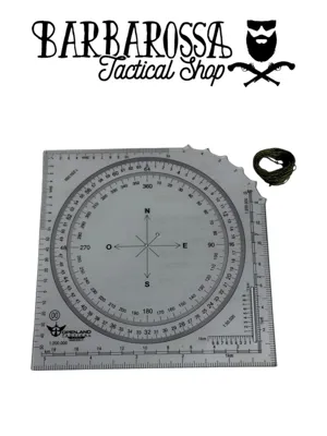 Coordinatometro Militare con Varie Scale in PVC - Openland Tactical