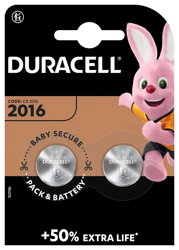 Duracell CR2016 Confezione 2 Pezzi