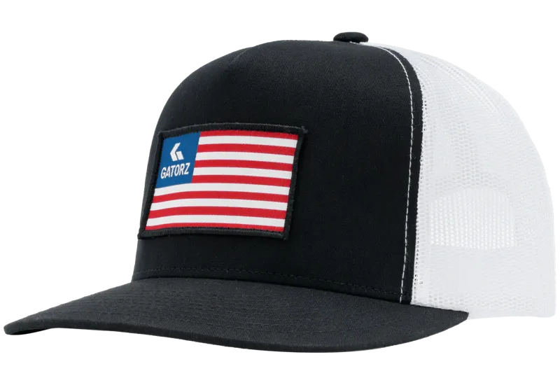 Gatorz Eyewear Snapback American Flag Patch Hat