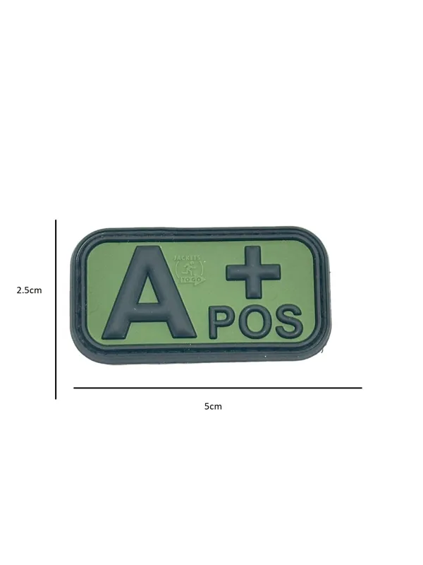 Jackets to go Gruppo Sanguigno Patch A + POS · Verde / OD