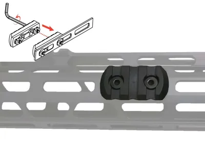 M-LOK® Rail Section Polymer 3 Slots - Magpul