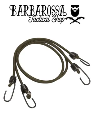 Coppia Di Elastici con Ganci "Ragni" - Verdi - Mil-Tec