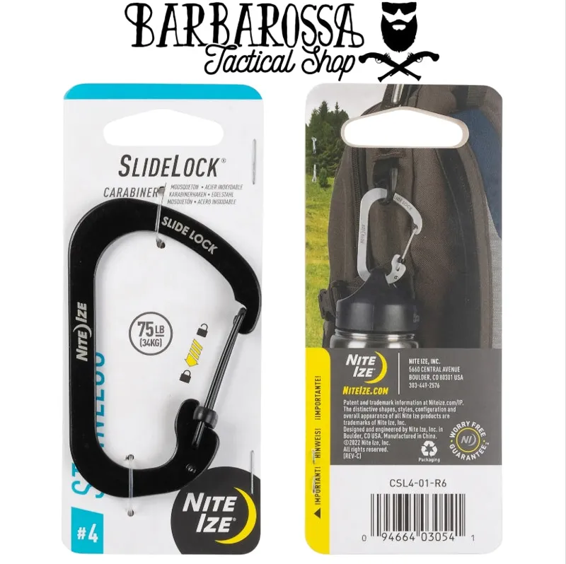 Nite Ize SlideLock Carabiner 4 · Negro