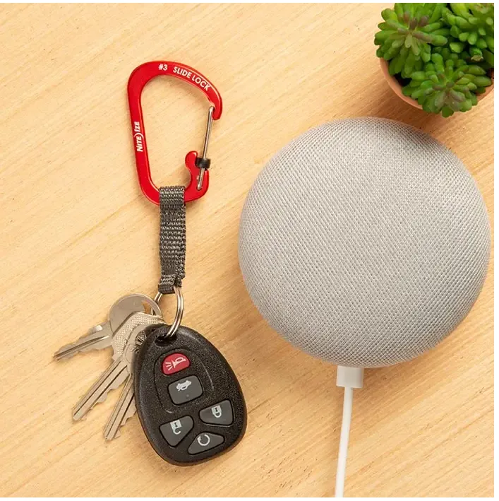 Nite Ize SlideLock Key Ring · Rojo