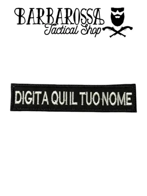 Patch "Digita Qui Il Tuo Nome" - Barbarossa Tactical Shop